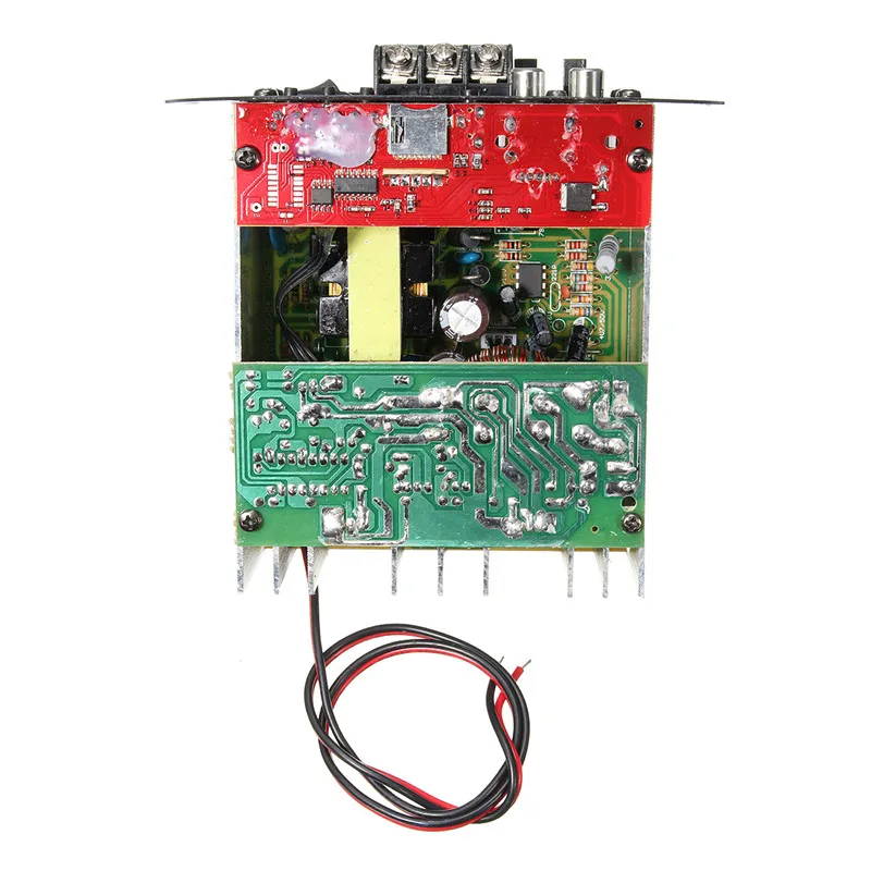 80 Вт высокомощный бас автомобильный сабвуфер Hi-Fi усилитель плата TF USB 12 В/110-220 В домашний кинотеатр усилители