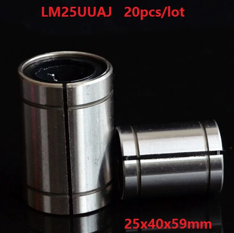 20 шт./лот LM25AJ LM25UUAJ 25 мм регулируемый AJ Тип линейные шарикоподшипники втулка с ЧПУ