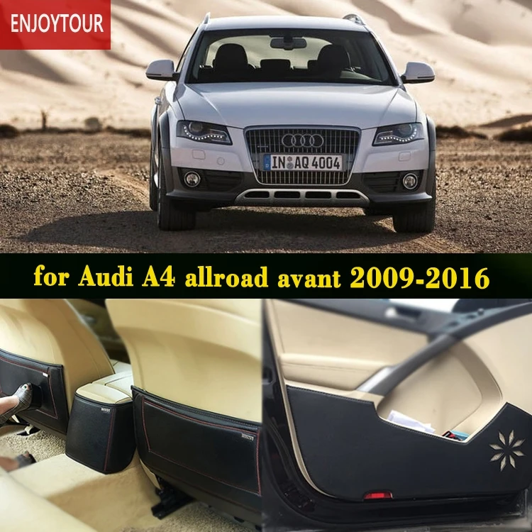 

Car pads front rear door Seat Anti-kick mat Car-styling Accessories For Audi A4 avant allroad b8 2009 2012 2013 2014 2015