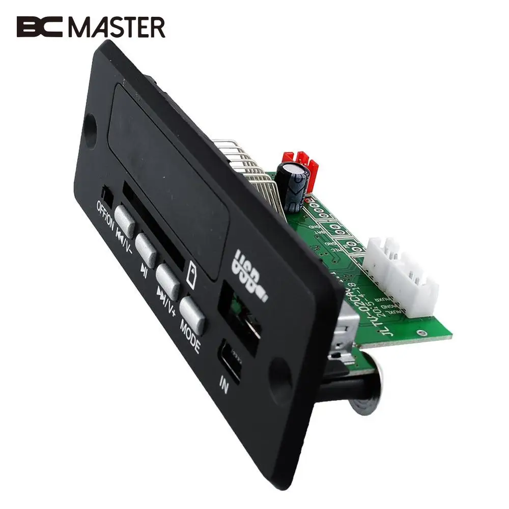 BCMaster черный мини пульт дистанционного управления USB SD карта FM RS-MMC MP3 аудио плеер