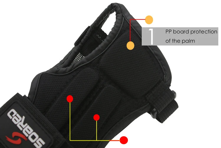 Защита запястья Катание на коньках сноуборд катание на лыжах Armguard регулируемая поддержка запястья защита рук ладонь мягкий, H-101B