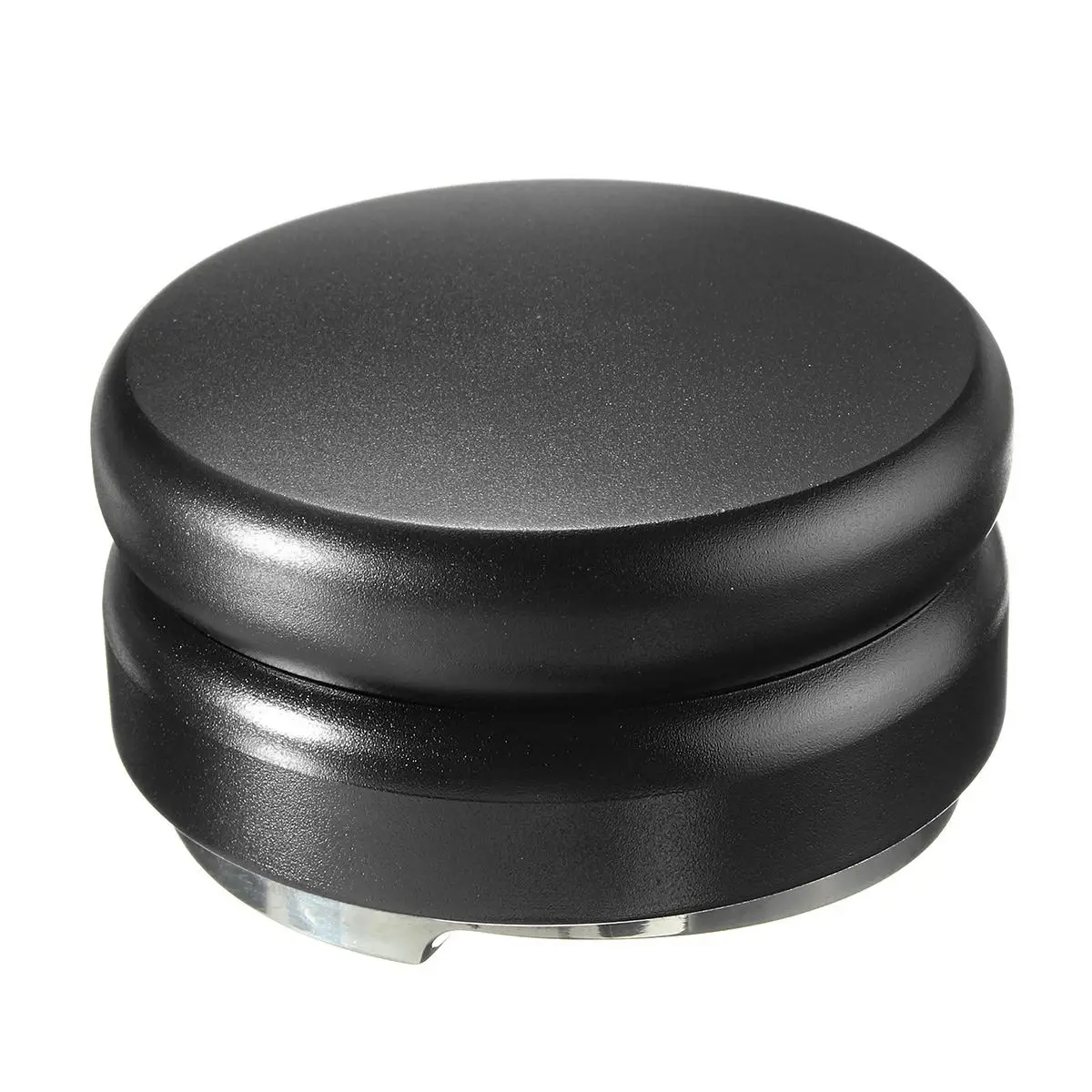 Регулируемый Умный Кофе Темпер 58,5 мм 304 Нержавеющая сталь Три угловых наклонов кофе Смарт порошок пресс - Цвет: Черный