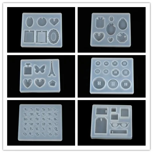 1 шт. Подвеска для изготовления DIY прозрачная УФ-смола жидкий силикон комбинированные формы для DIY изготовления аксессуаров 2 размера
