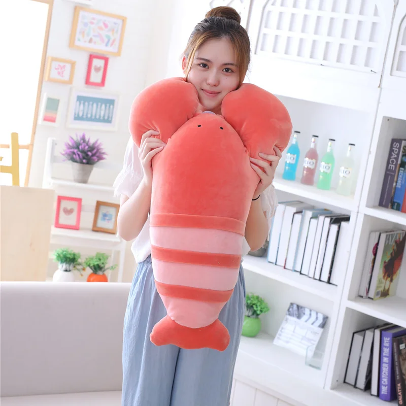 

40/50cm Cartoon Marine Life Plush Pillow Jellyfish Lobster Animal Plush Toy Large Pillow Valentine'S Day Kids Birthday Gift