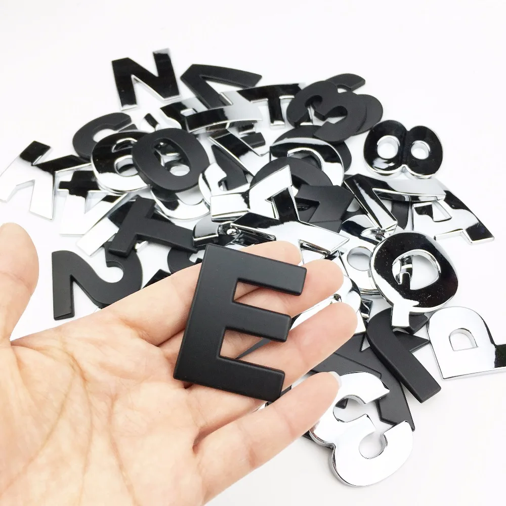Автомобильный Стайлинг 3D металлический персональный эмблема с буквами A N - Фото №1