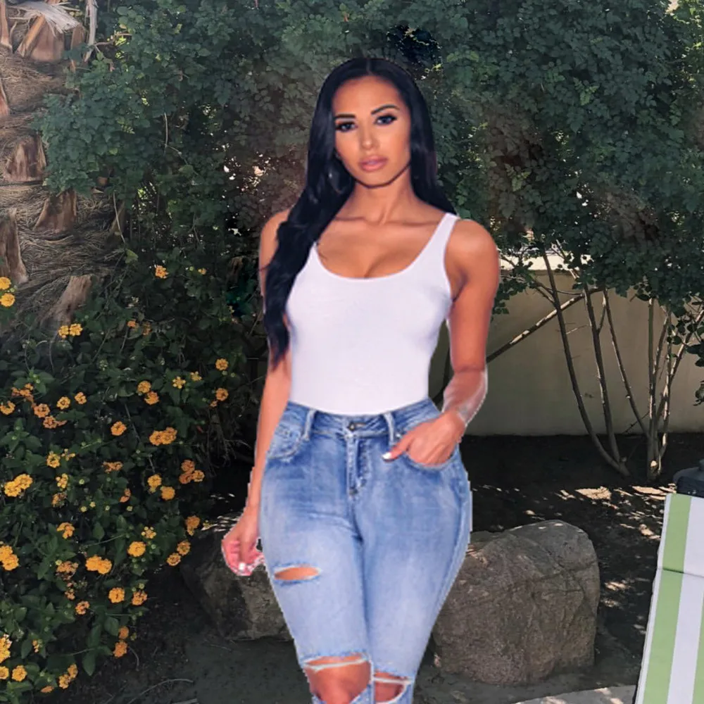 

Explosion models female denim pants fashion casual jeans waist slim women's trousers worn old sexy female denim pencil pants