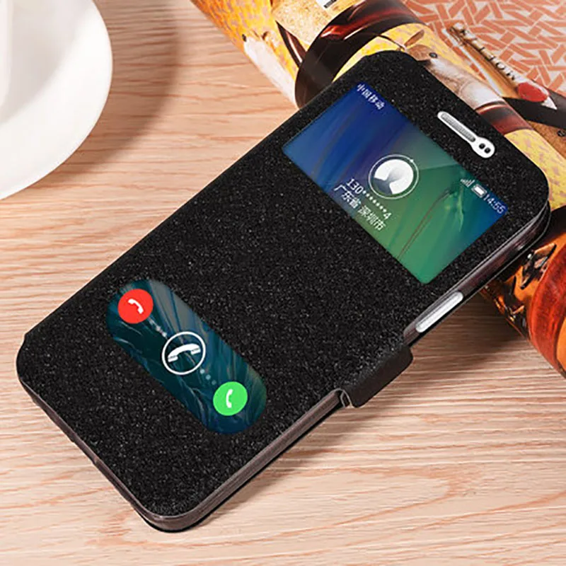 Для GrandMax сумка чехол с окошком для экрана телефона Samsumg Galaxy Grand Max G7200 подставка