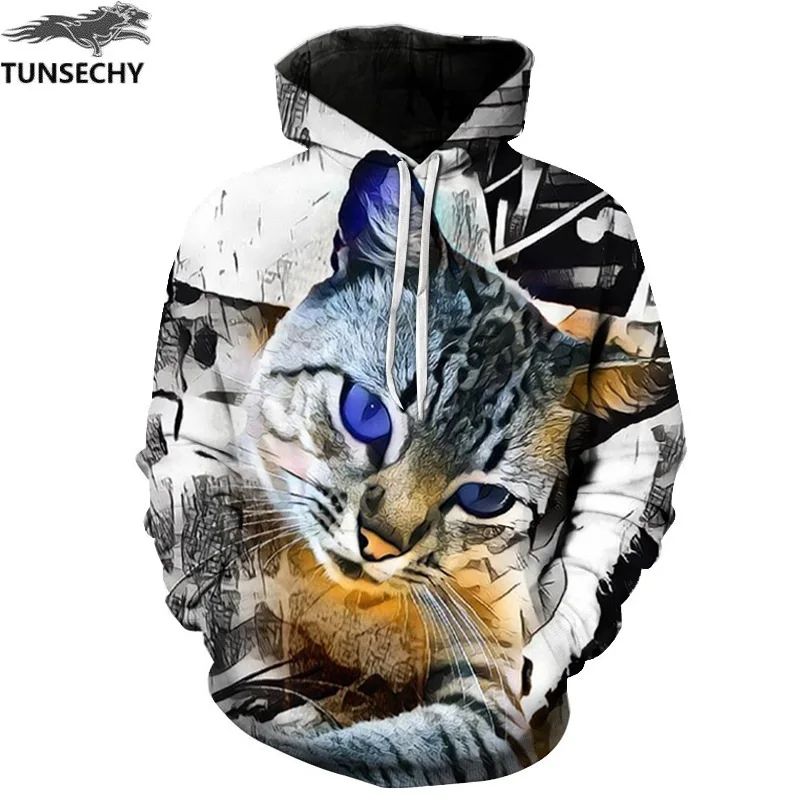 picture color TUNSECHY, новые модные толстовки, свитшоты для мужчин/женщин, 3D толстовки с принтом золотой молнии, Лев, толстовка с капюшоном, спортивные костюмы, топы - Цвет: picture color