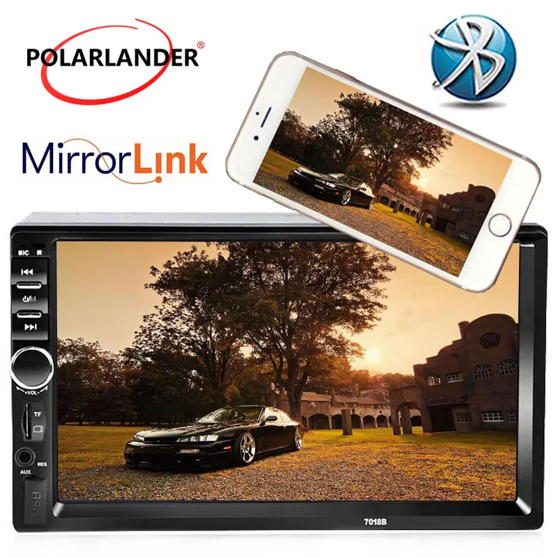 7 ''Универсальный 2 Din 1080HD Bluetooth автомобильное радио MP4 MP5 плеер стерео USB/TF/FM/Aux