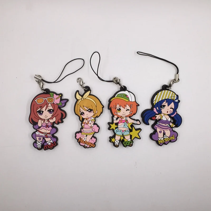 1 шт. японский резиновый брелок для ключей с героями аниме Love Live | Игрушки и хобби