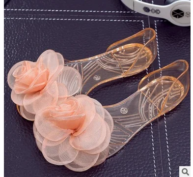 Женские сандалии с красивым цветком камелии шлепанцы 35 40 лето 2016|women sandals|sandals