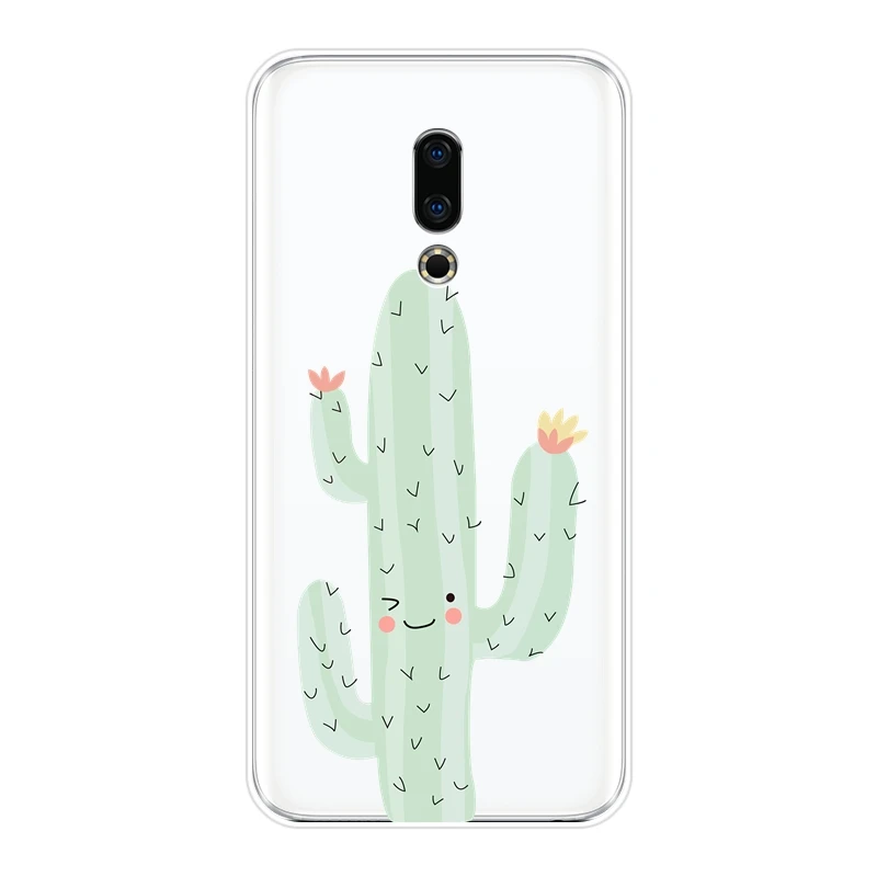 Мягкий силиконовый чехол с изображением кактуса и флоры для телефона Meizu U10 U20 Pro 6 7