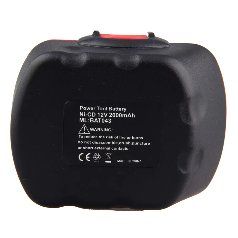 Новый 12В 2.0Ah Ni CD аккумуляторная батарея Замена электроинструмента для Bosch BAT043 2 607