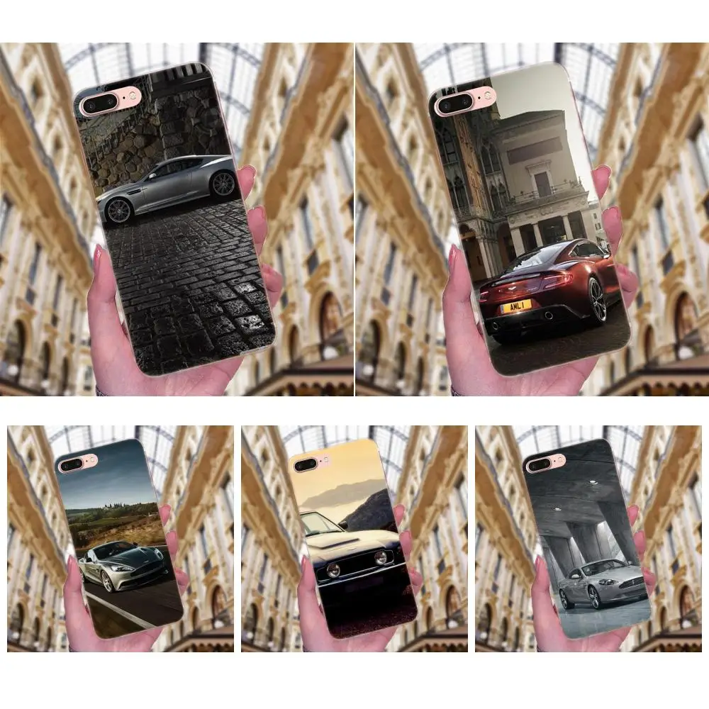 Модные Супер Автомобили Aston Martin мягкие ТПУ лучшие чехлы для Apple iPhone 4 4S 5 5C 5S SE 6 6S 7 8