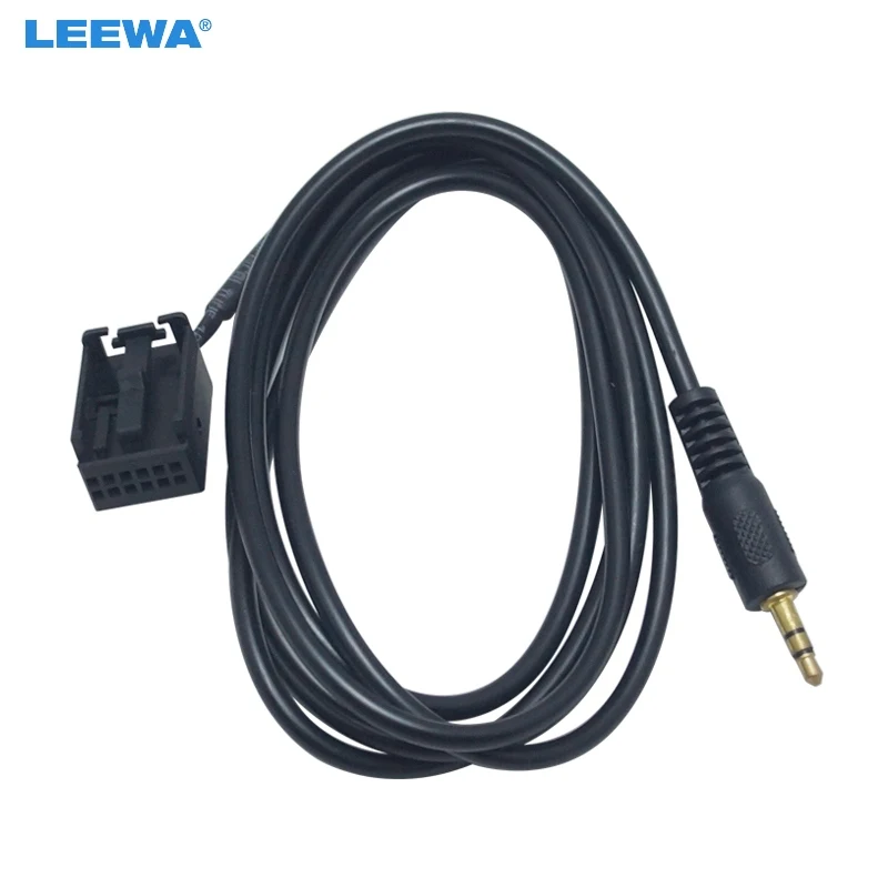 LEEWA 30 шт. автомобильное 12 контактное радио Audi 3 5 мм AUX IN кабель адаптера для Opel CD30 MP3