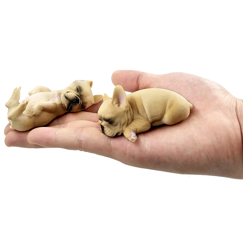 Имитация фигурки маленькой собаки щенка модель животного домашний декор
