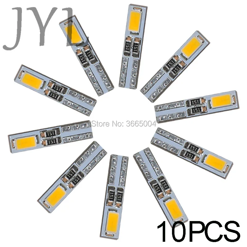 10 шт. T5 Клин 2-SMD 5630 Светодиодный приборной панели лампа приборной панели 37 70 73 74 85 86 белый/теплый белый