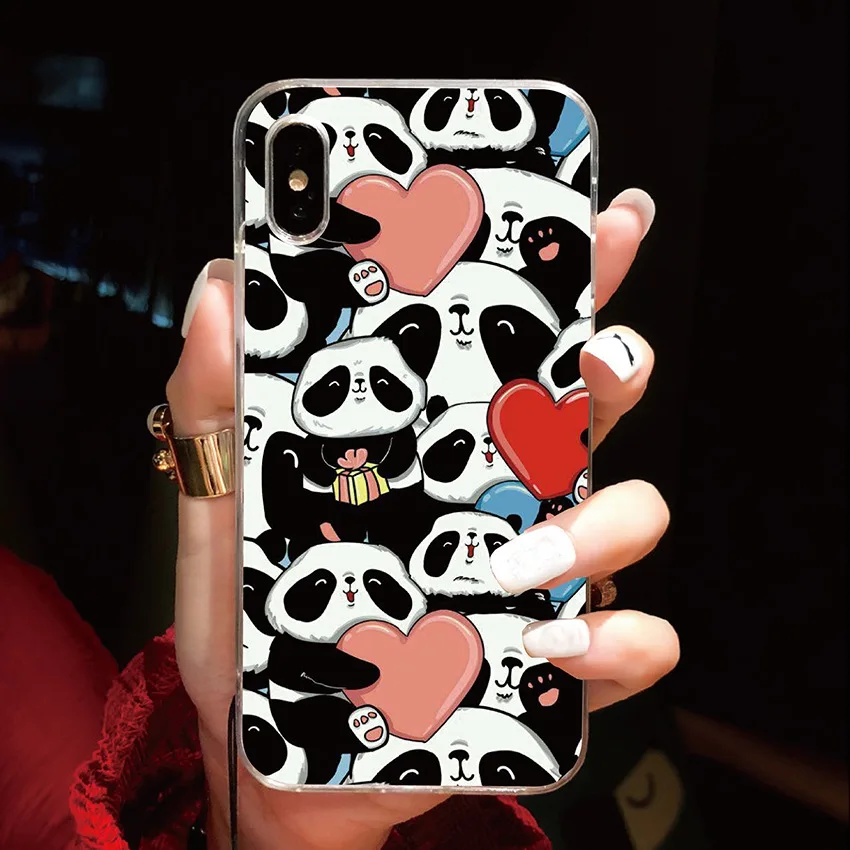 Новый силиконовый чехол для One Plus 7 pro 6 6T 5T 5 3T 2 задняя крышка с принтом милые панды