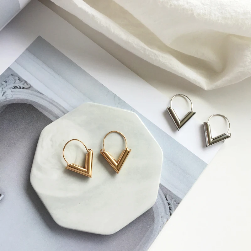 

Earrings Triangle Earrings Earrings Eardrop Geometry Delicate Adorn Article Jewelry Wholesale Simple Metal Alloy New Fashion 568