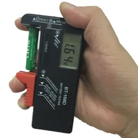 1pcs high quality bt 168d bt168d universal battery tester for 9v 1 5v and button cell aaa aa c d