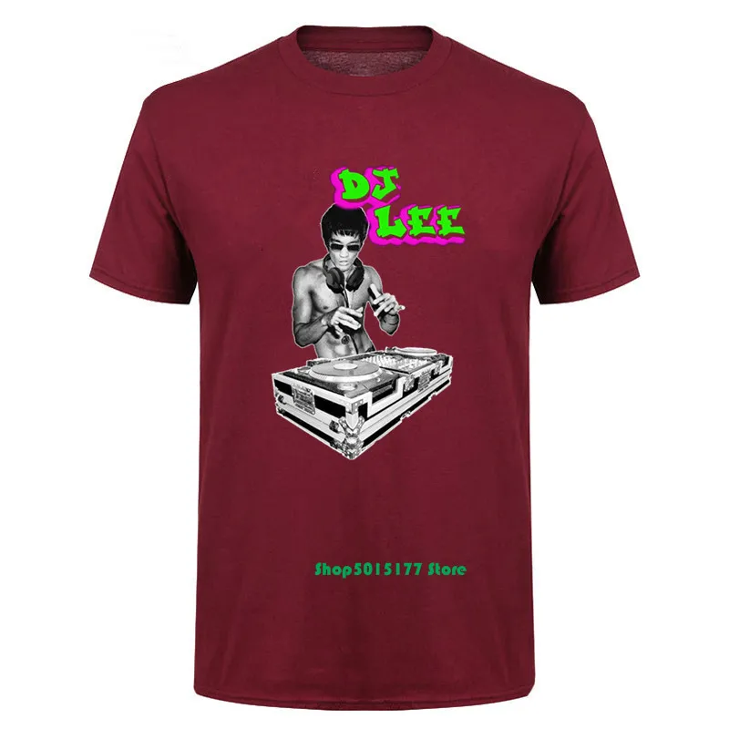 Новый оригинальный дизайн Kungfu папа Крейзи Брюс Ли DJ рубашка мужская майка MMA