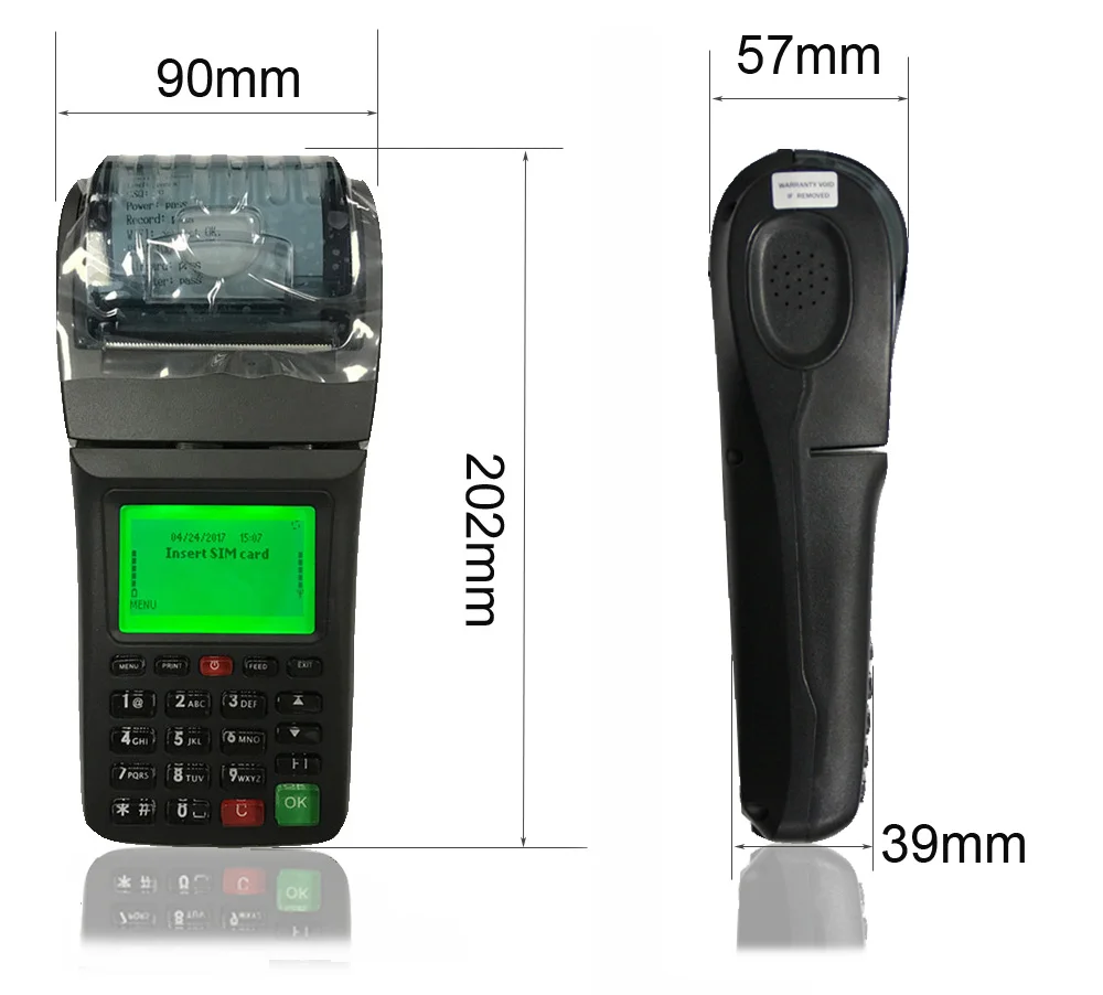 Ручной принтер GOODCOM * GT6000SW с поддержкой Wi-Fi и SIM-карты для онлайн-заказа продуктов
