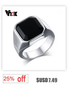 Vnox 8mm Black Men Ring Titanium Carbide Men's Jewelry Wedding Bands Classic Boyfriend Gift