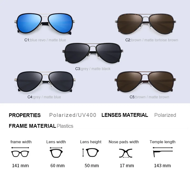 MATIC серые поляризованные линзы солнцезащитные очки для мужчин пилот водитель