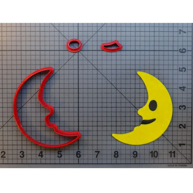 Милый полумесяц лицо печенья резак дизайн помадка форма для кекса на заказ 3D