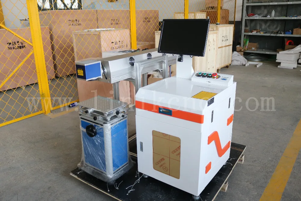 Китай cnc лазерная маркировочная машина стекло пластик дерево JNLINK LXC30W цвет