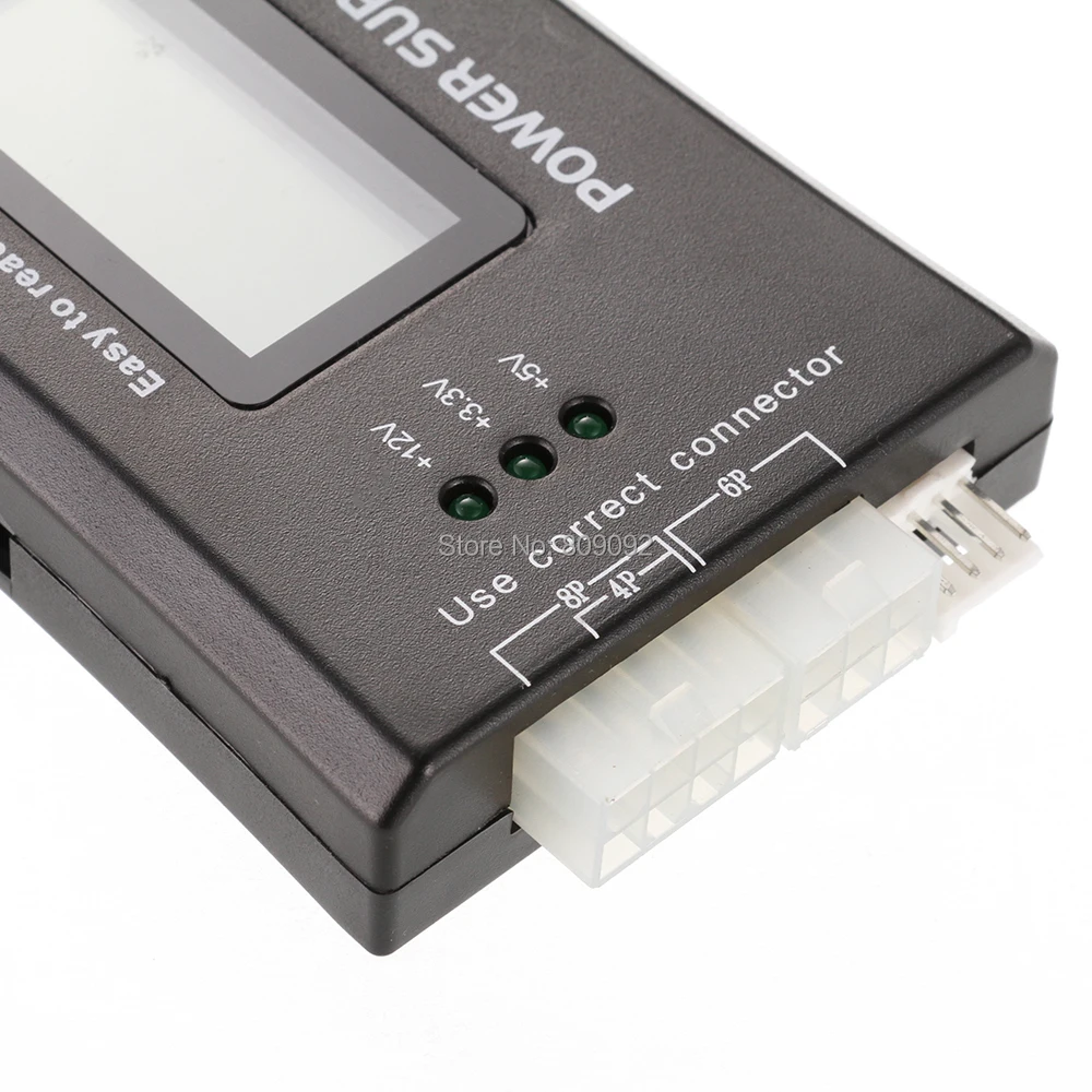 Цифровой тестер блока питания для ПК с ЖК дисплеем 20/24 Pin 4 PSU SATA HDD ATX BTX ITX HD|tester