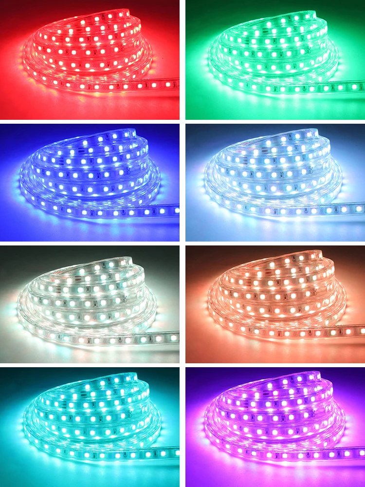 2 пальца сенсорный пульт дистанционного управления RGB Светодиодные ленты 220 V 220 Вт водостойкый led Светодиодные ленты светильник 60 светодиодный s/m 5050 лента СВЕТОДИОДНЫЙ прокладка полоса лента IL