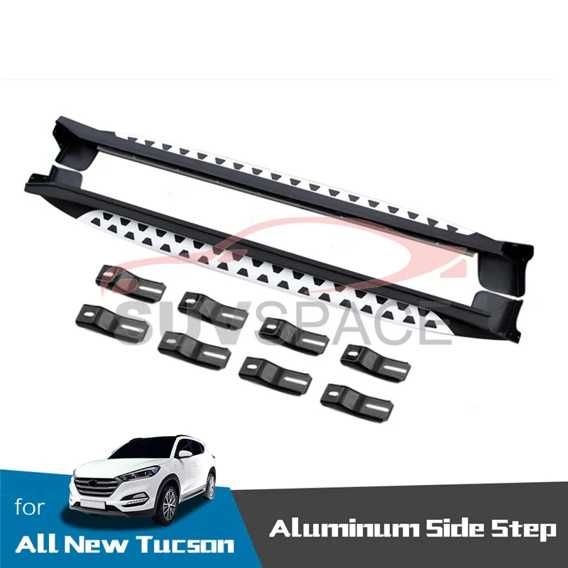 Новый стиль алюминиевая боковая подножка Nerf подходит для Hyundai New TUCSON 2015-2018