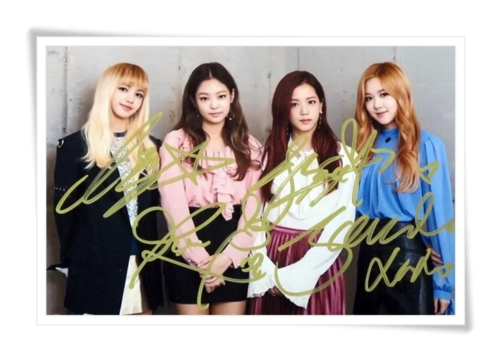 BLACKPINK с автографом и ручкой Группа фото картина 4*6 дюймов 11, C