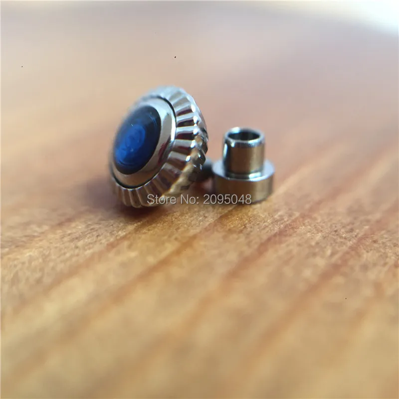 Steel waterproof Sapphire watch crown for raymond weil lady's 35mm watch aftermarket replacement parts