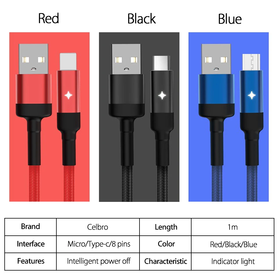 Светодиодный usb-кабель типа C QC 3,0 для быстрой зарядки mi crousb кабель для samsung S10 S9 Xiaomi mi 9 power Bank кабель автоматического отключения питания
