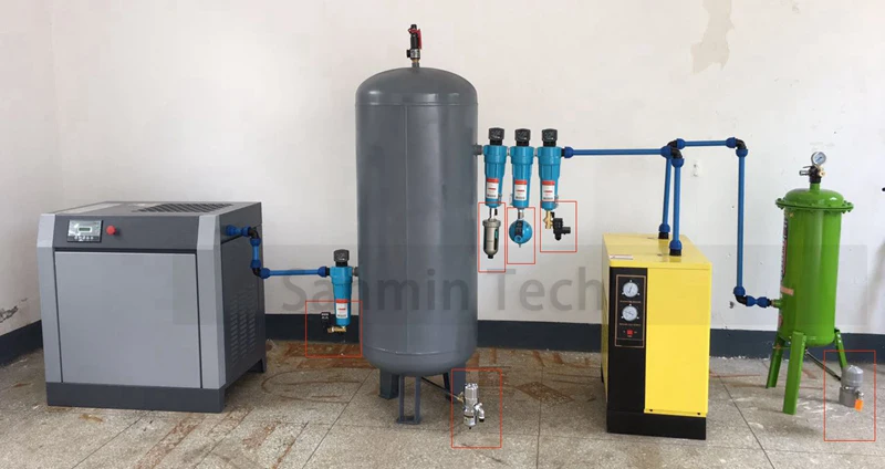 NBSANMINSE SR20A G1/2 1,2 МПа Авто сливной клапан плавающий слив анти-засорение дизайн осушитель воздуха воздушный компрессор