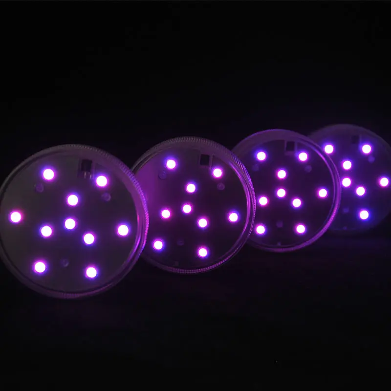 (12 шт./лот) 3AAA Батарея работает супер яркий многоцветный RGB LED подводные