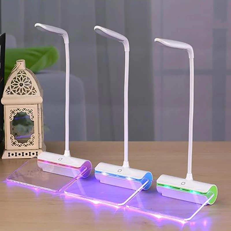 Настольная лампа светодиодная с USB разъемом защитой для глаз чтения светильник