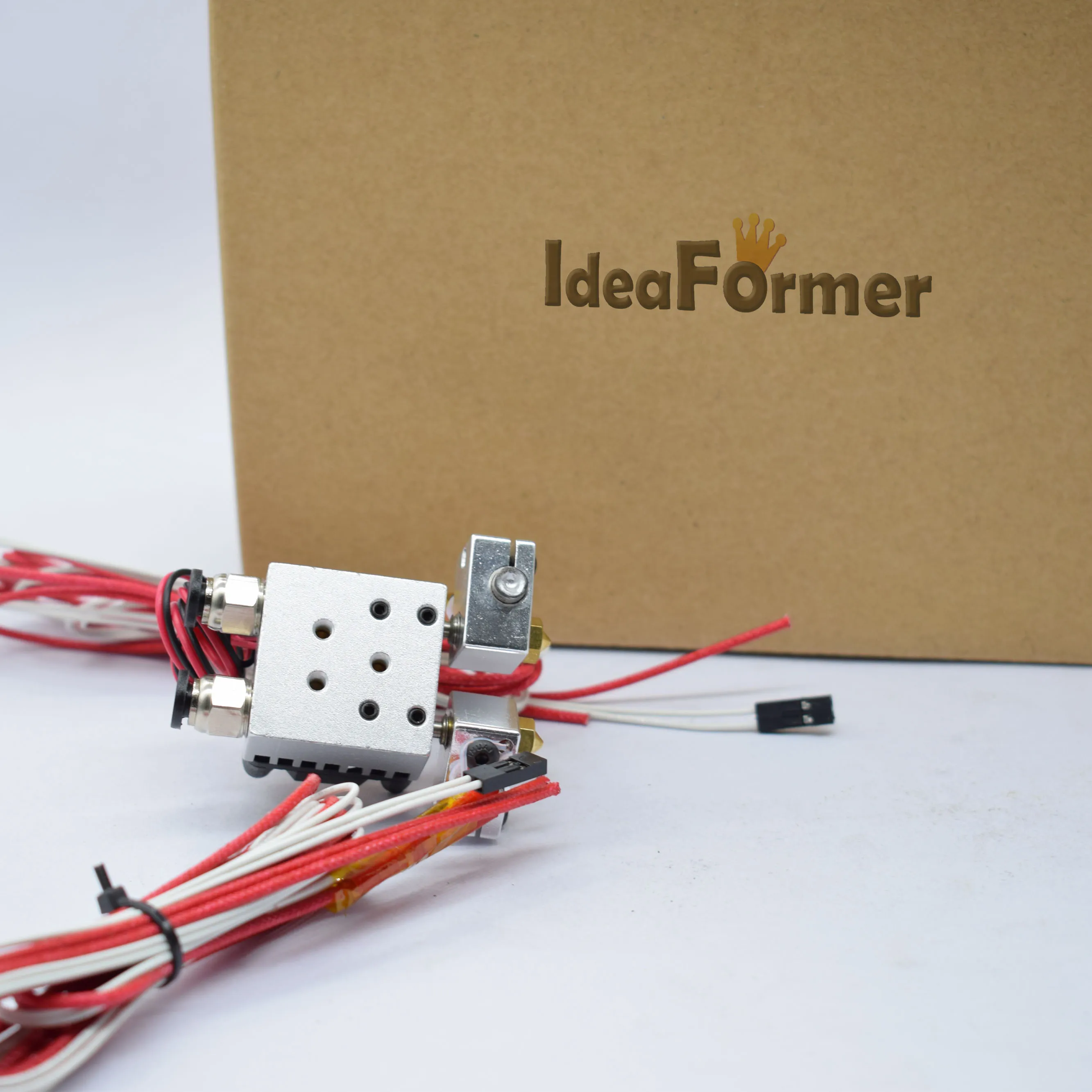 V6 металлический 12 В/24 В двойной экструдер J head Hotend Kit 2 OUT Dual Remote Bowden HotEnd с