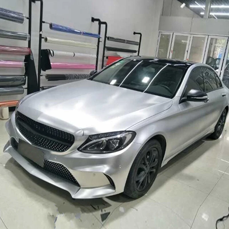 2019 зеркало винил Обёрточная бумага автомобиля Стикеры Серебро Хром воздушной