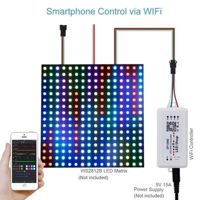 SP105E SP108E волшебный контроллер Bluetooth DC5 24V 2048 пикселей для WS2811 2812 2801 6803 IC