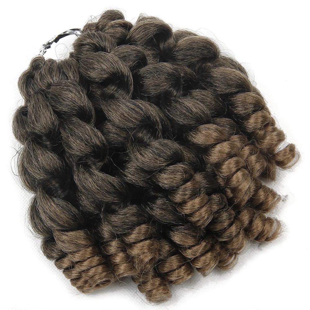 канекалон Ямайский bounce curl вязаный крючком Наращивание волос Плетение волос серая палочка кудрявые кроше волосы