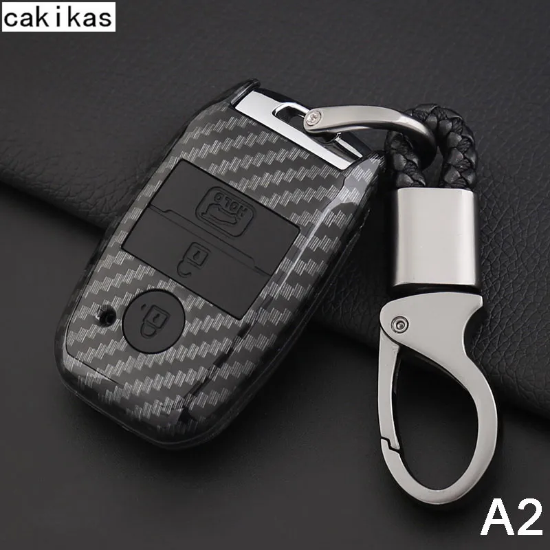 Силикон из углеродного волокна ключи чехол Брелок для Kia Ceed Rio Sportage R K3 K4 K5 Kia Ceed Sorento Cerato Optima