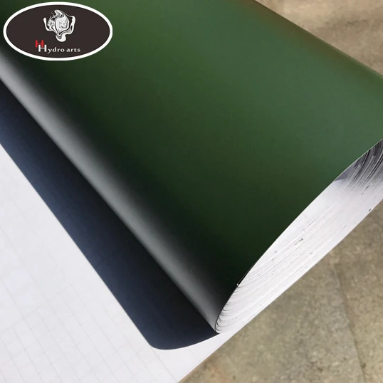 19.68''x59.84'' 50cm x 152cm Free shipping!!Waterproof Army Green Vinyl Sticker Car Wrap Styling Air bubble free |