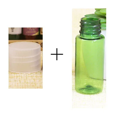 green and clear cap Sedorate 30 шт./лот 15 мл Пластик бутылка для многоразового использования Пустая палитра бутылочки с закрученными крышками лосьон контейнеры для шампуня для косметики JX125-2 - Цвет: green and clear cap