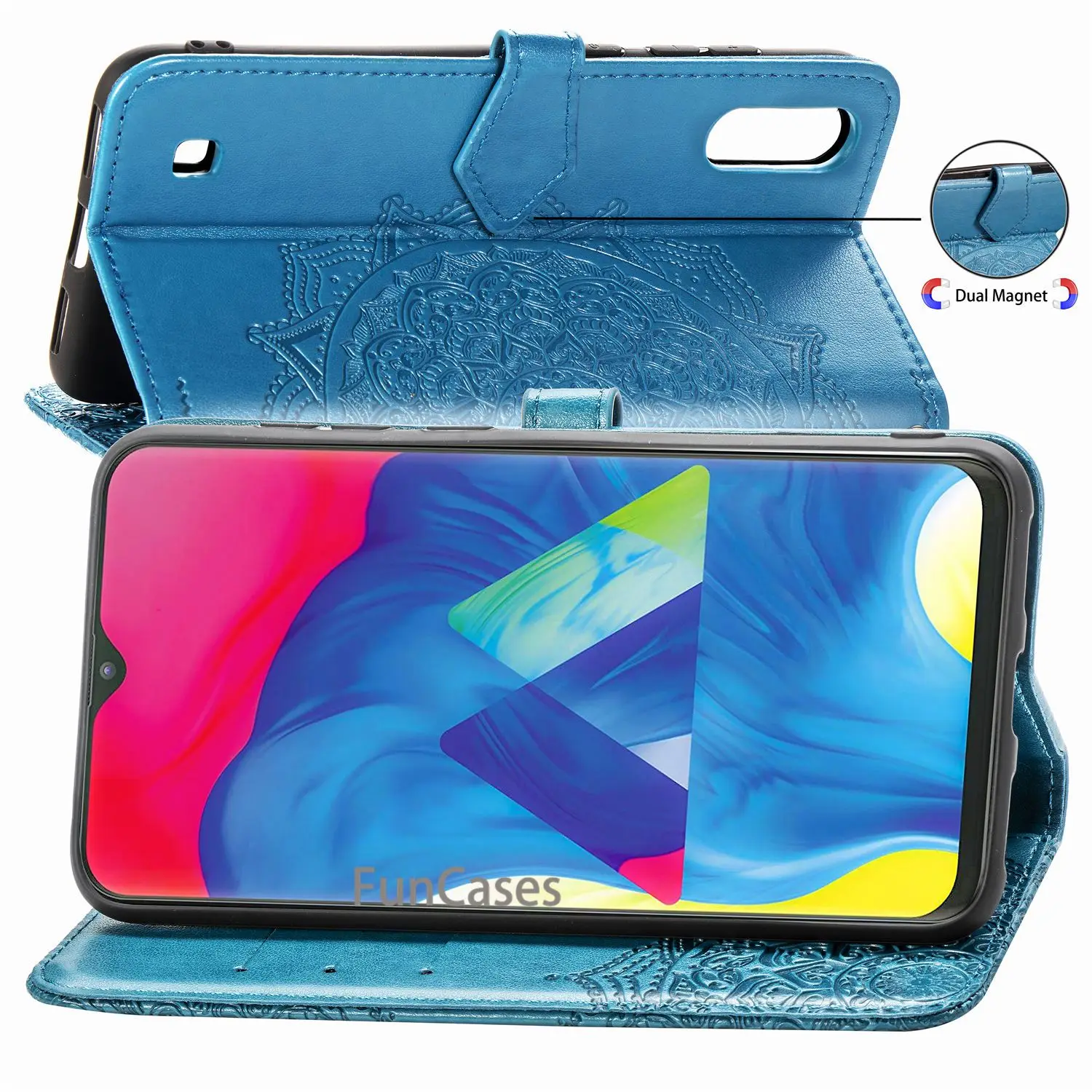 Роскошный винтажный Чехол книжка из искусственной кожи для samsung galaxy M10 чехол M 10 m10