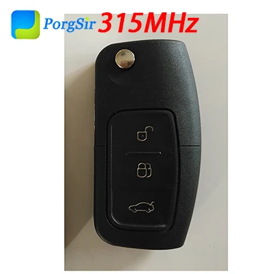 315 МГц 434 МГц 3 кнопки дистанционного управления с 4D 63 80bit чип 4D 83 чип для Ford - Цвет: 315MHz 3 button
