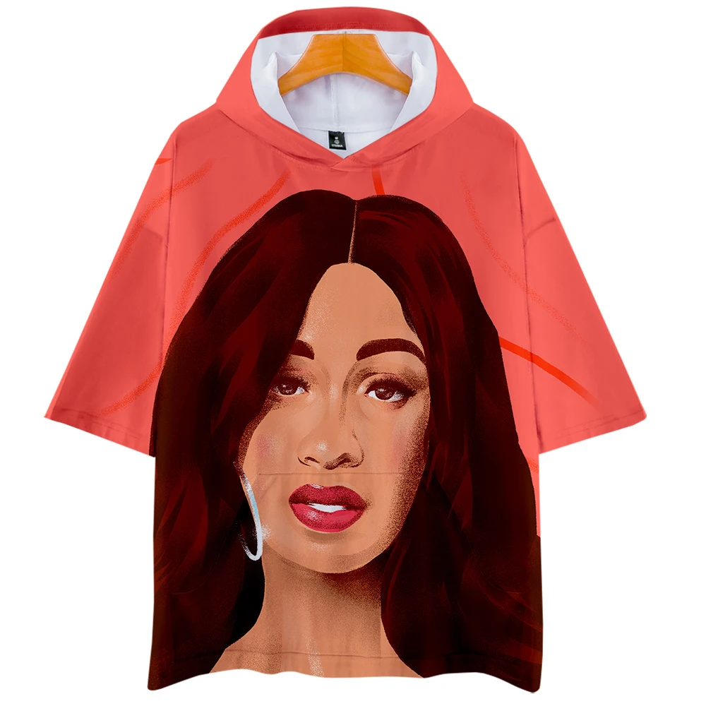 Футболка с коротким рукавом Cardi B модная футболка 3D принтом крутая дышащая
