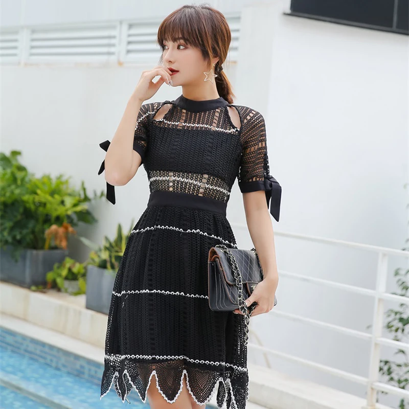 2019 Self ''портретного летнее женское платье высокого качества класса люкс